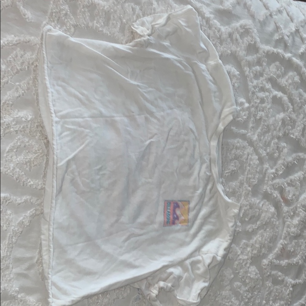 White billabong crop top